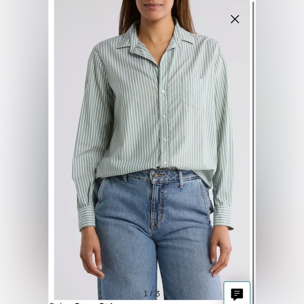 Frank & Eileen Eileen Stripe Relaxed Button-Up Shirt